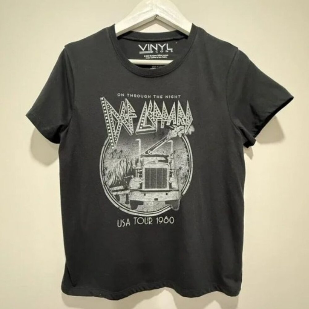 Black Studded Def Leppard T-Shirt